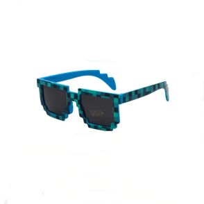 Ochelari de soare pentru copii, model Minecraft, culoare albastru
